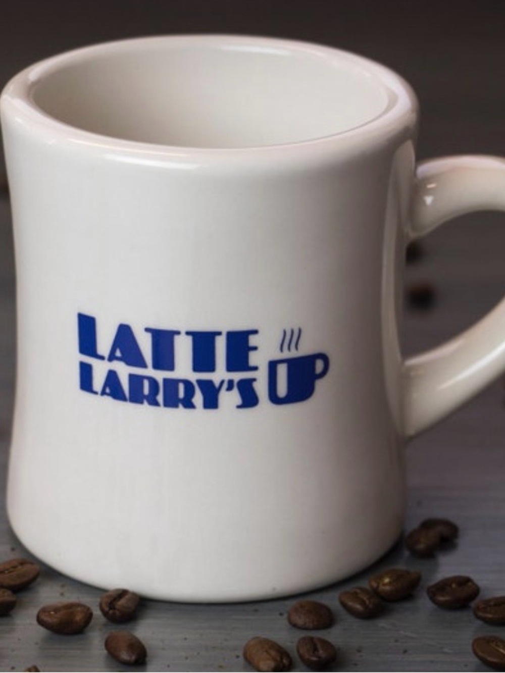 Latte Larry’s spite shop mug from curb your enthusiasm